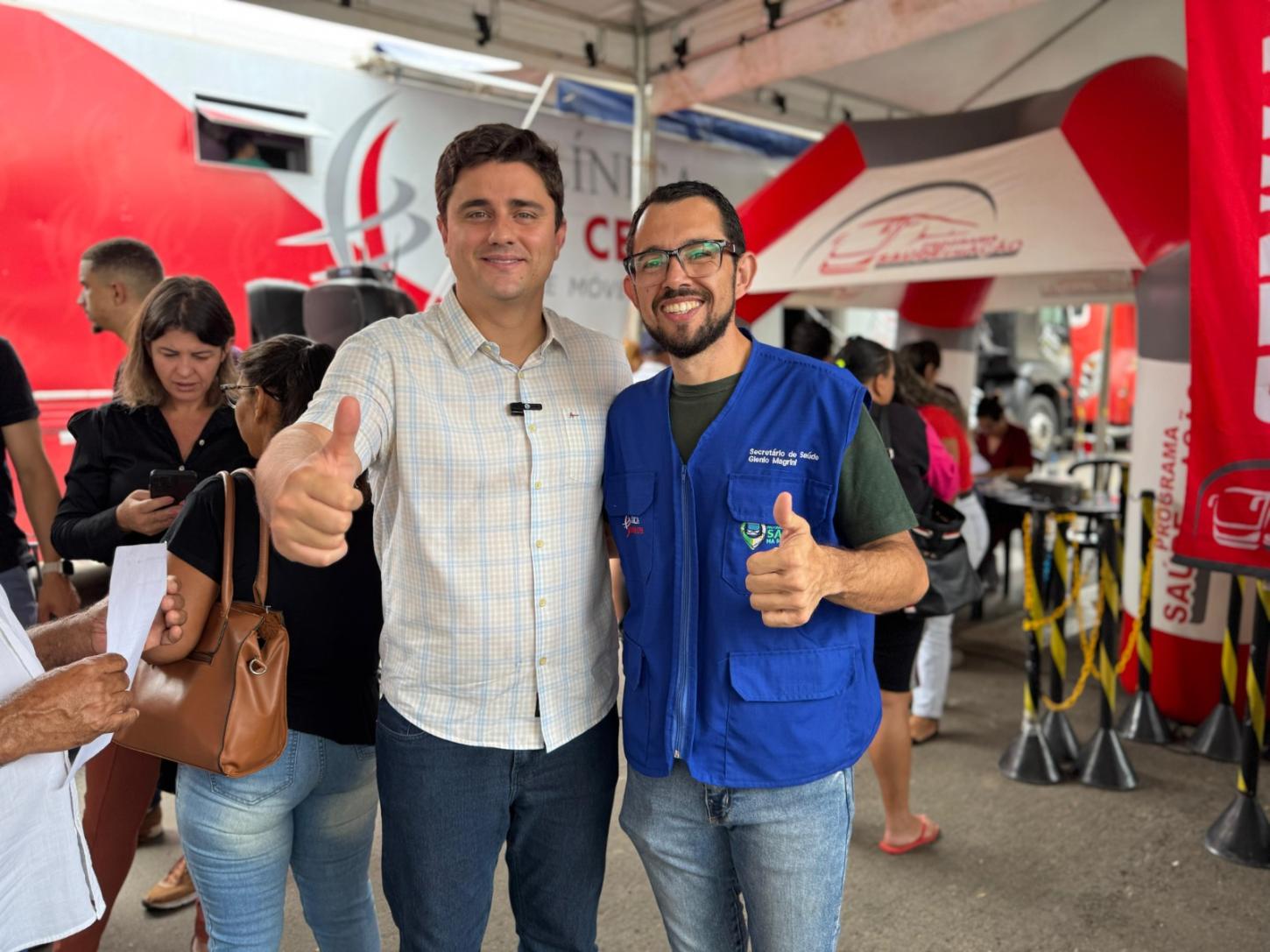 Diego Sorgatto e secretário de Saúde fazem abertura da edição especial do Saúde na Sua Porta