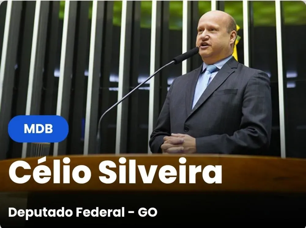Célio Silveira (MDB) é o 2º melhor deputado federal de Goiás, segundo o Ranking dos Políticos