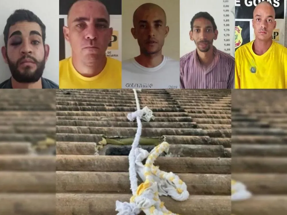 Cinco detentos fogem da penitenciária de Planaltina (GO) com uso de “tereza” improvisada