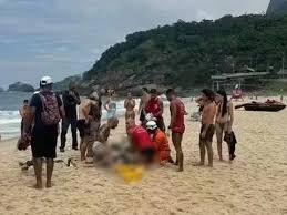 Duas pessoas morrem em acidente de asa-delta na praia de São Conrado, Rio de Janeiro