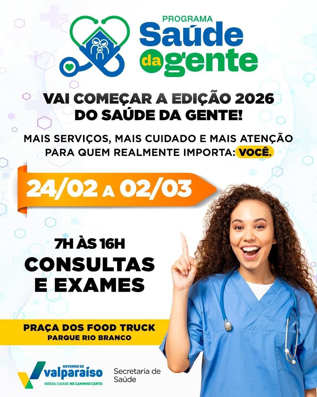 Prefeitura de Valparaíso lança sexta edição do programa 'Saúde da Gente'
