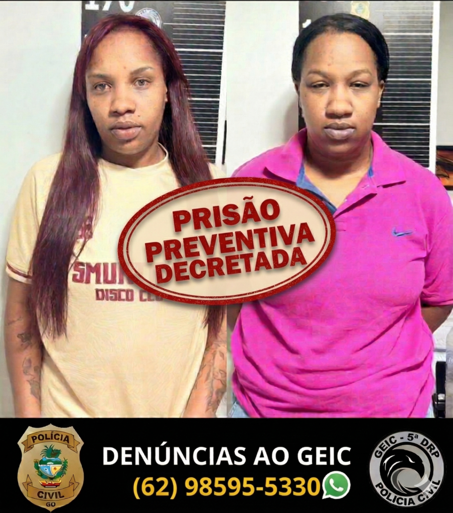 Irmãs com tornozeleira eletrônica são detidas por série de furtos em Novo Gama