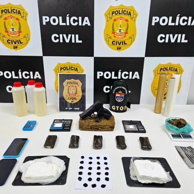PCDF prende quatro por tráfico e apreende mais de R$ 150 mil em drogas e bens