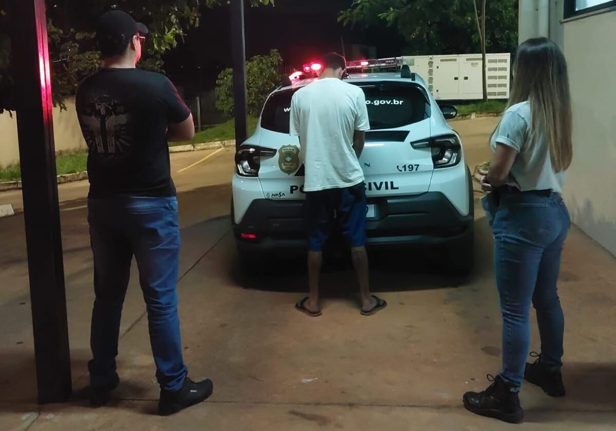 Homem é detido em Luziânia após agredir, injuriar e expulsar a companheira de casa