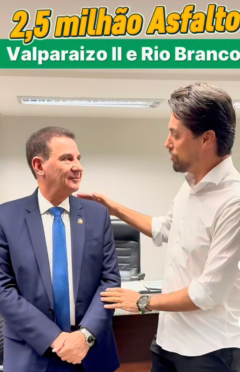 Emenda de Vanderlan destina R$ 2,5 milhões para asfalto e tomógrafo em Valparaíso de Goiás