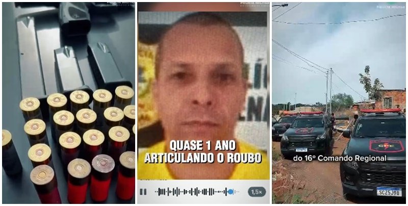 Membro de facção criminosa com histórico de roubos a bancos morre em tiroteio com a PM em Goiânia