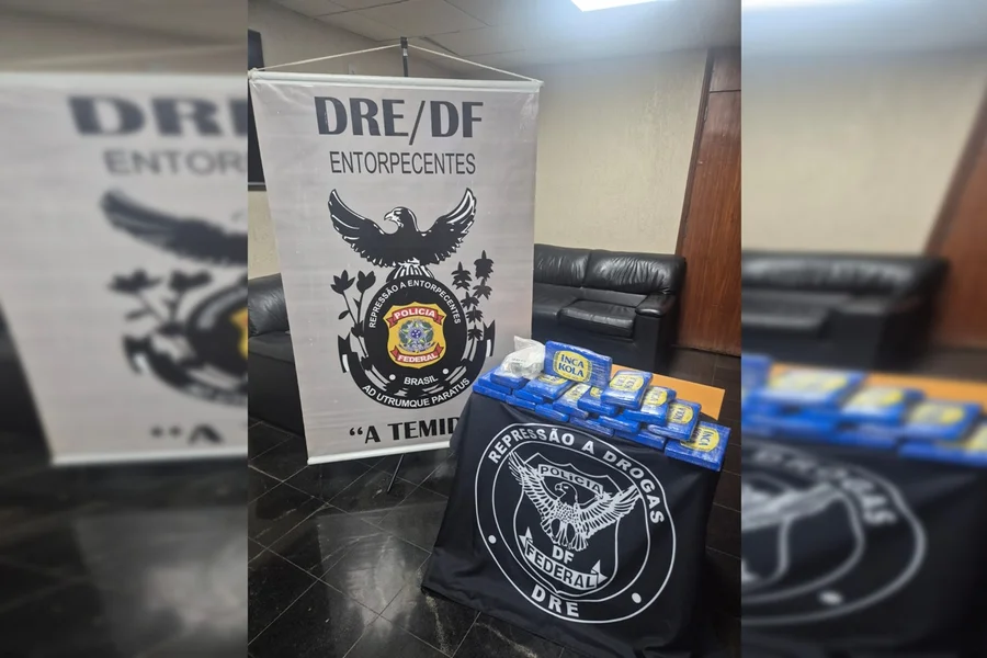 PF prende traficantes com 20 quilos de cocaína vindos de Recife em Planaltina