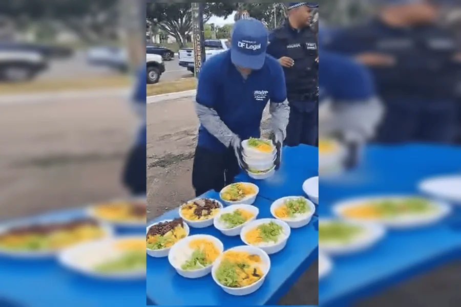 DF Legal apreende materiais de pai e filha que vendiam marmitas