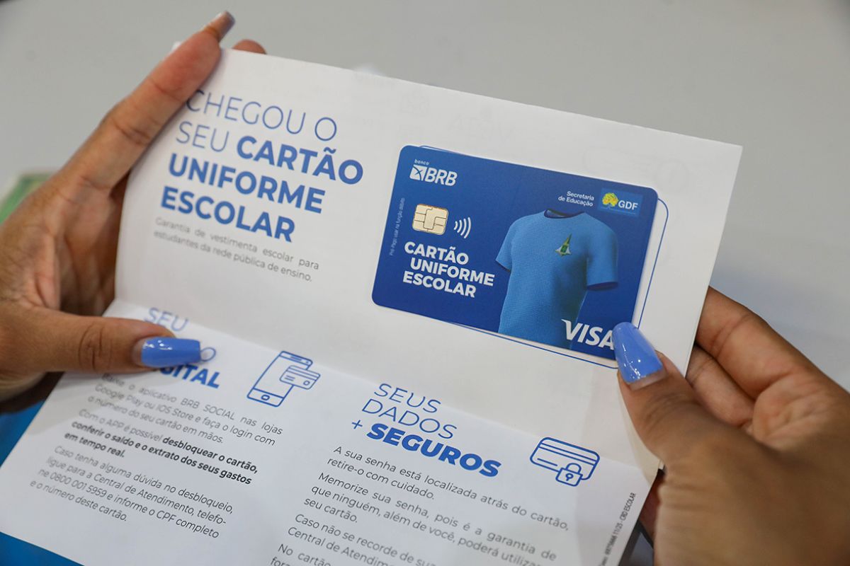 Cartão Uniforme Escolar do BRB: prazo final para retirada no Distrito Federal é hoje (30)