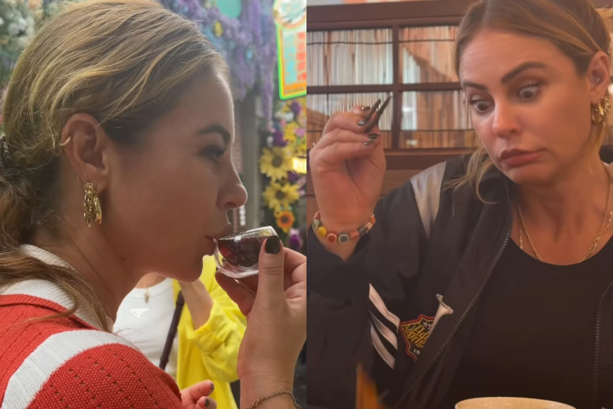 Paolla Oliveira explora culinária exótica da China e diverte fãs