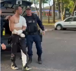 Tentativa de feminicídio no Distrito Federal termina com suspeito preso e ferido