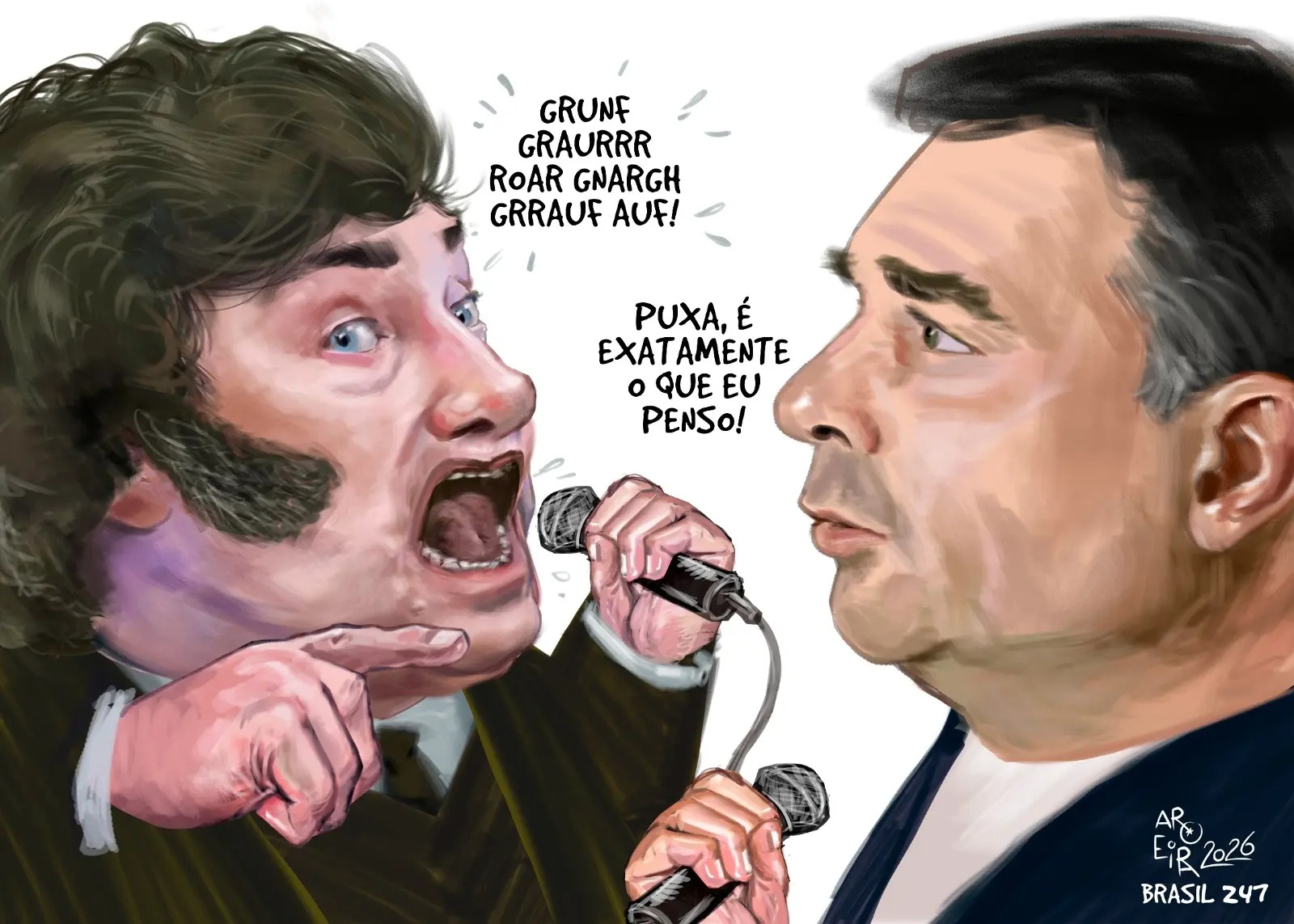 Confira a nova charge do Aroeira sobre os bastidores da política nacional