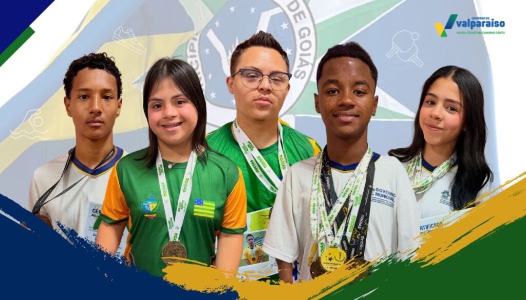 Valparaíso de Goiás celebra estudantes por êxitos nos Jogos Estudantis e Paralímpicos de Goiás