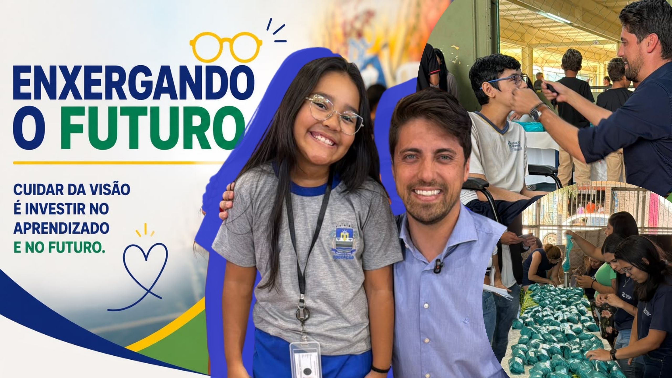Programa Enxergando o Futuro se aproxima da marca de 5 mil óculos entregues a estudantes