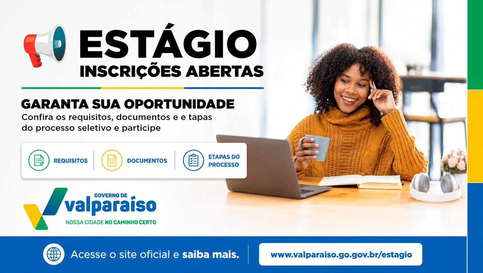 Inscrições abertas para programa de estágio em Valparaíso de Goiás
