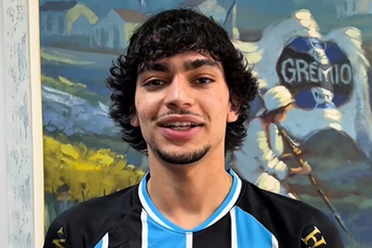 Grêmio oficializa a chegada do centroavante Matheus Nascimento, vindo do Botafogo