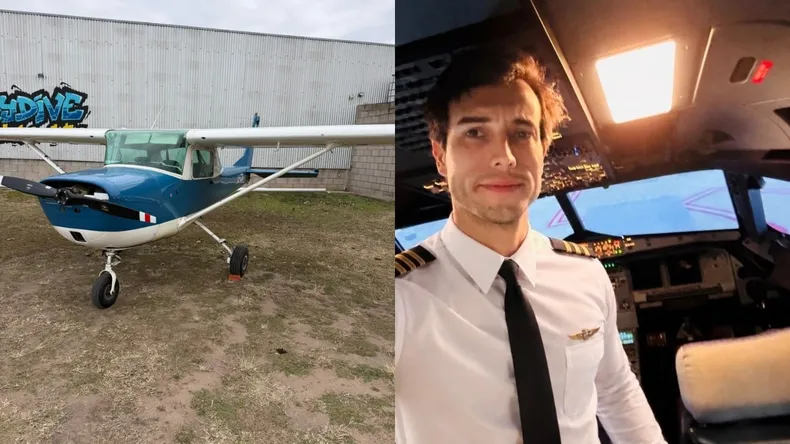 Instrutor salta de avião em voo de treinamento e aluna pousa aeronave sozinha na Argentina