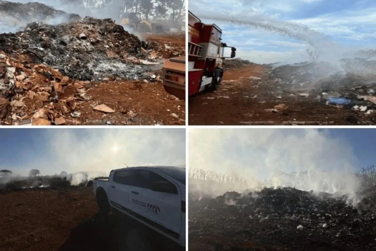 Justiça exige plano emergencial contra incêndio em lixão de Santa Helena de Goiás