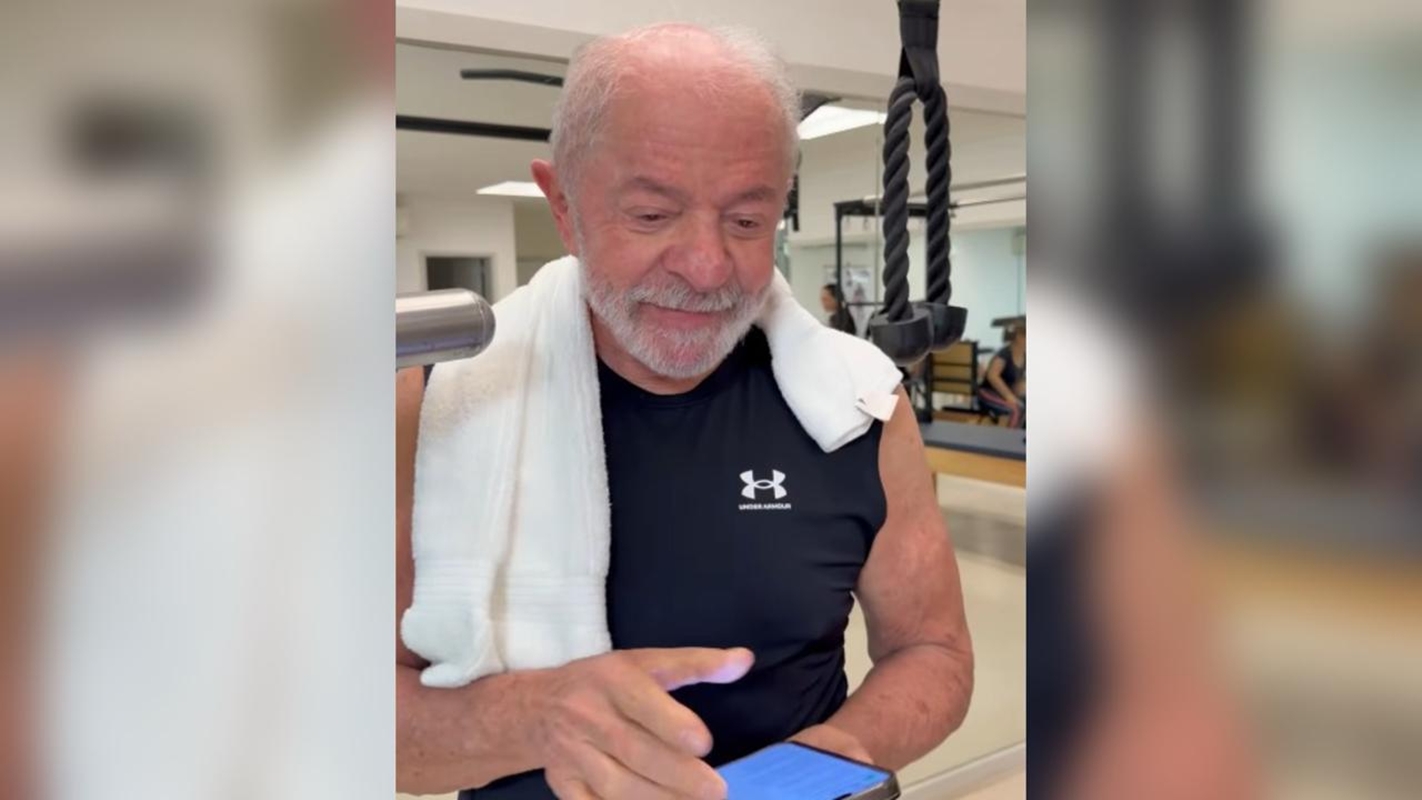 Lula incentiva inscrições no Prouni com vídeo de treino na academia