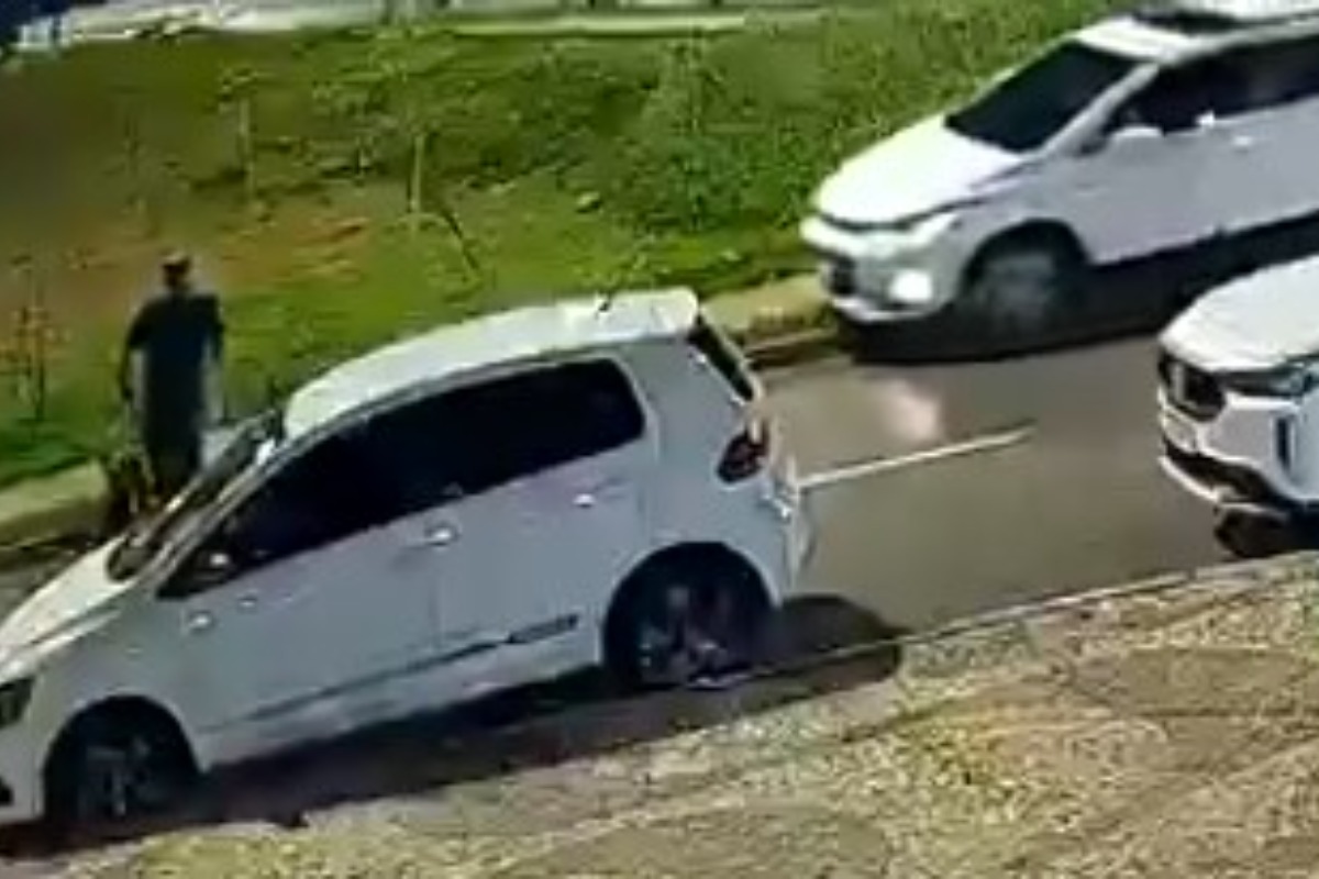 Motorista foge após atropelar pedestre cego e cão-guia em Águas Claras, no DF