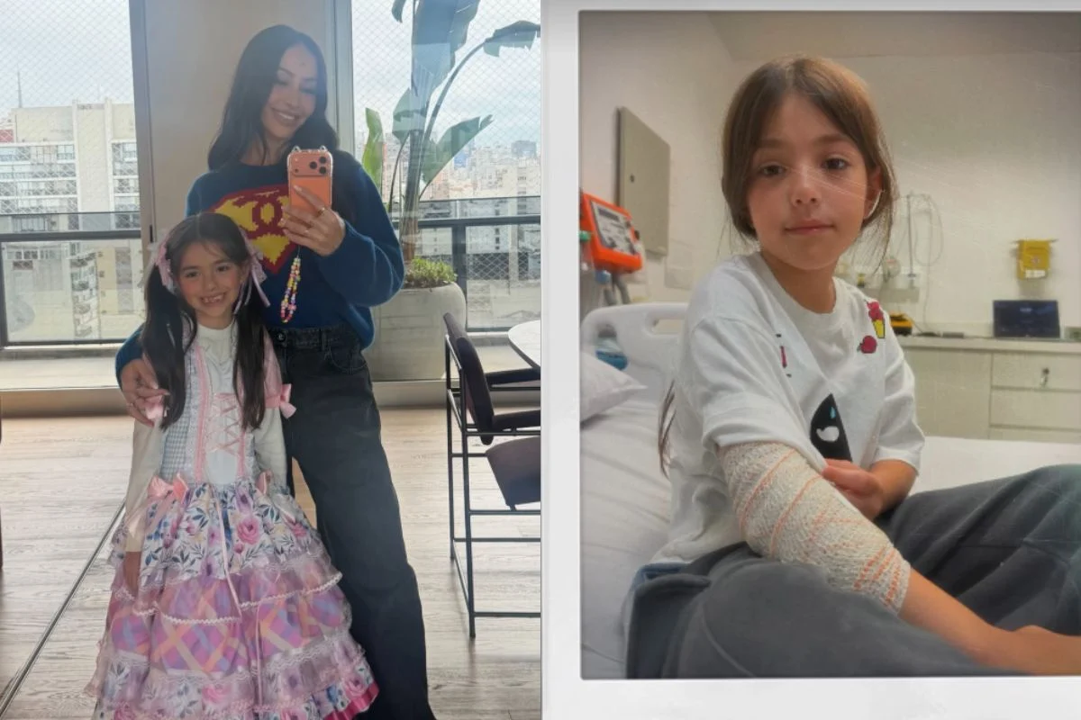Sabrina Sato destaca importância do capacete após queda da filha Zoe