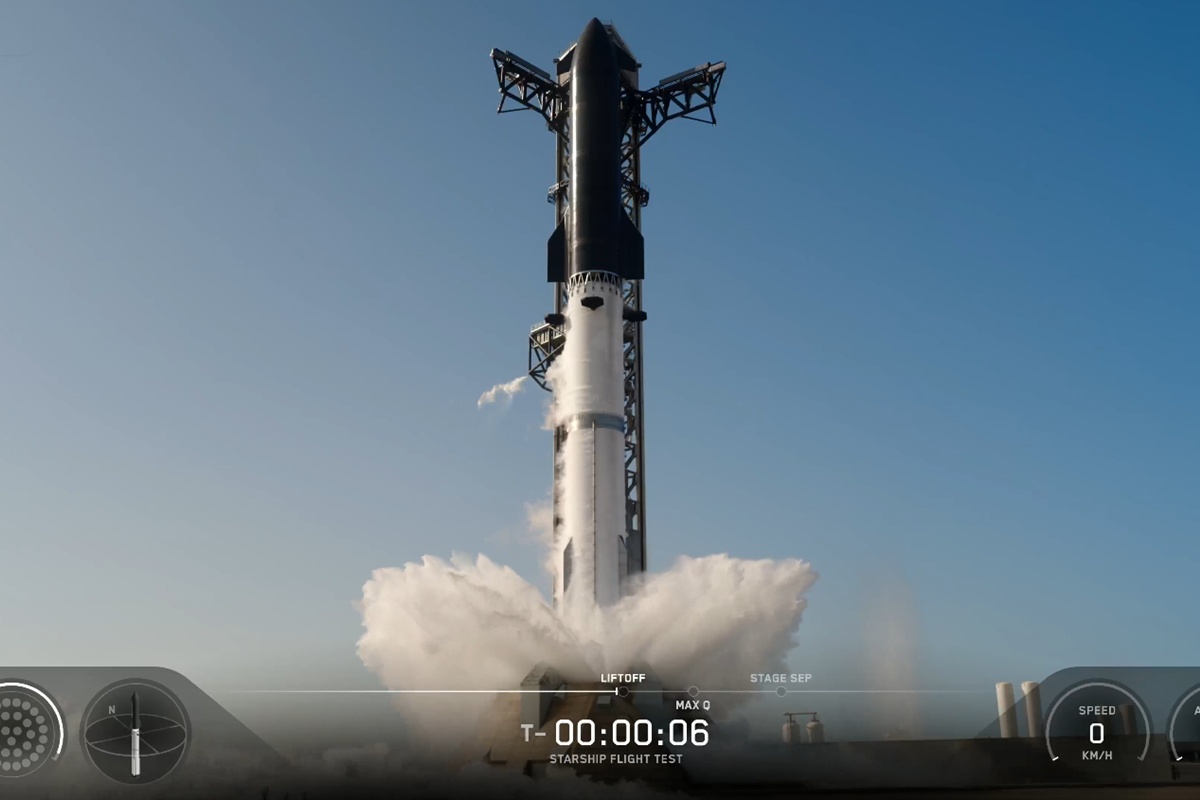 SpaceX lança o foguete Starship em seu 13º voo experimental no Texas