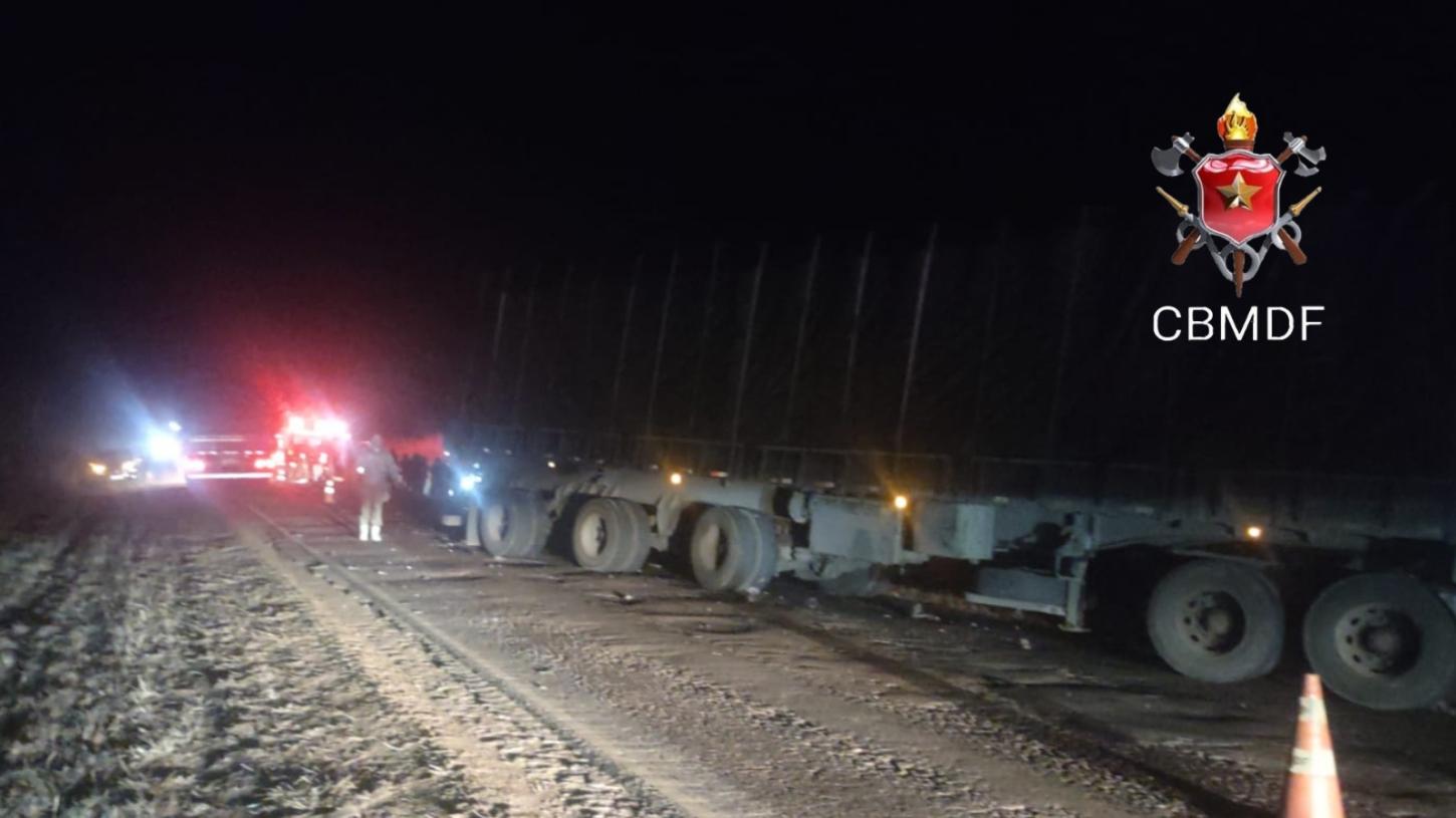 Grave acidente em Planaltina deixa um morto após colisão na DF-250