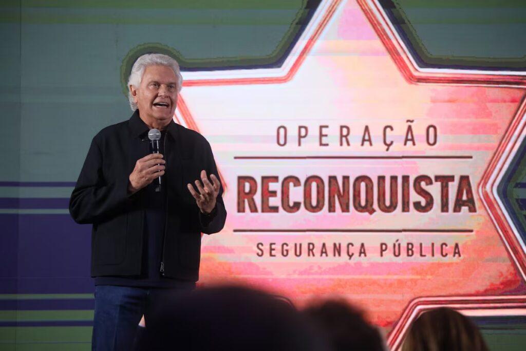 Caiado apresenta plano com lei de terrorismo doméstico e novas cadeias