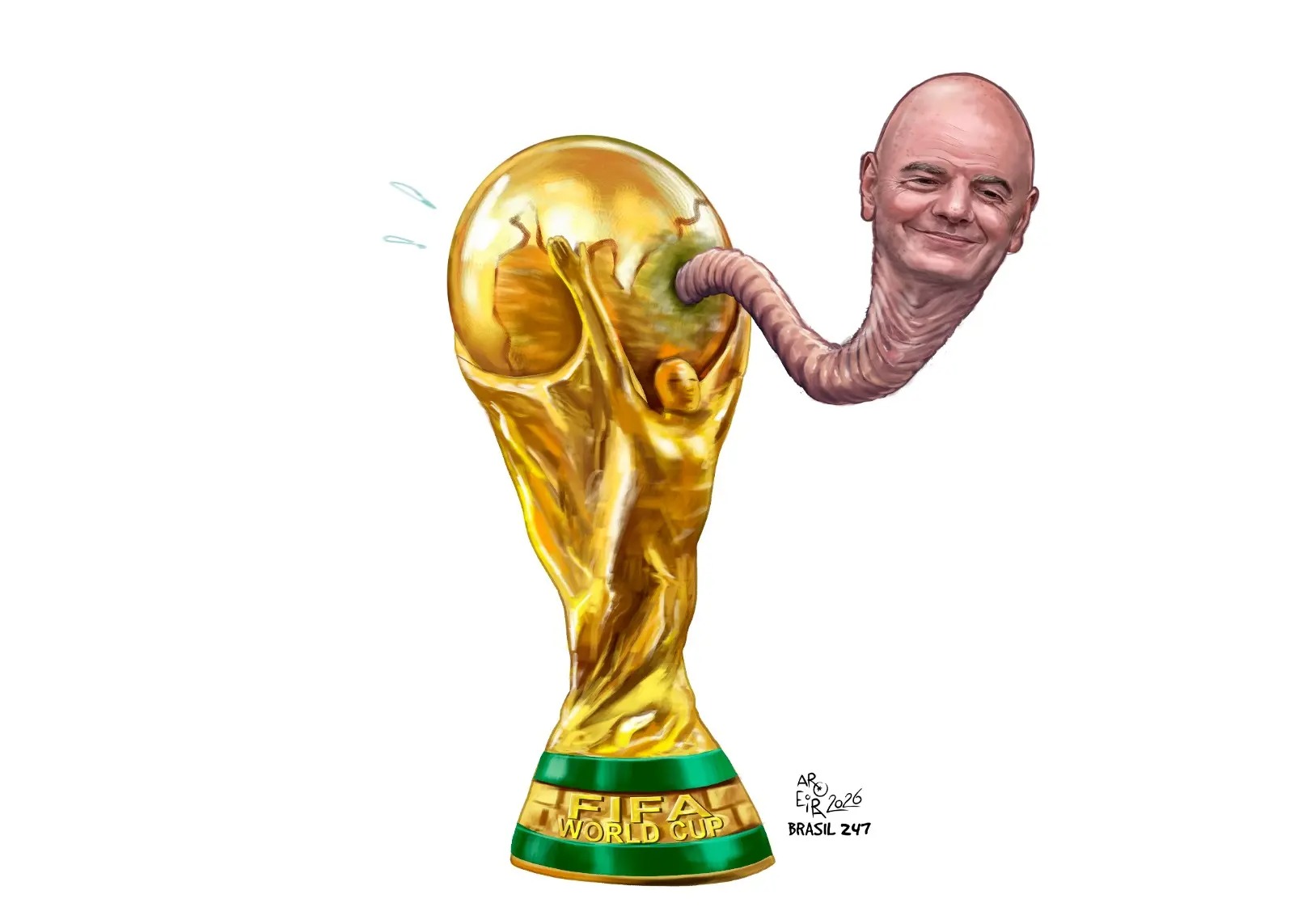 Acompanhe a nova edição da Charge do Aroeira com humor gráfico