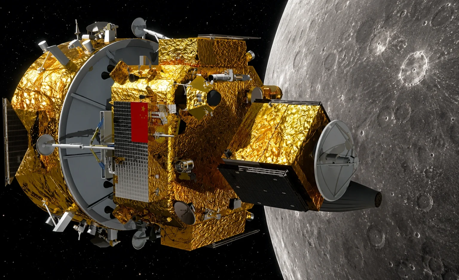 China lança a missão Chang'e-7 para buscar água na Lua em região polar