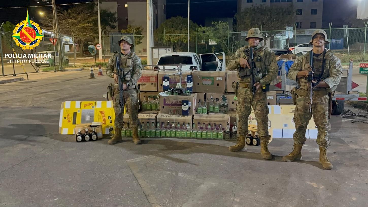 Dupla é presa por falsificação de bebidas na divisa entre Goiás e o DF
