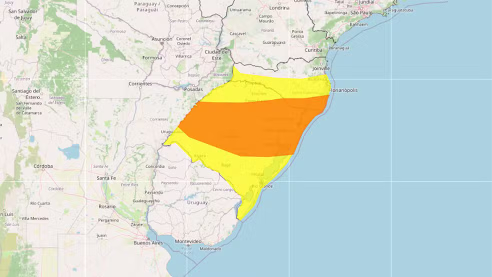 Inmet emite alerta de tempestade com ventos de até 100 km/h no RS