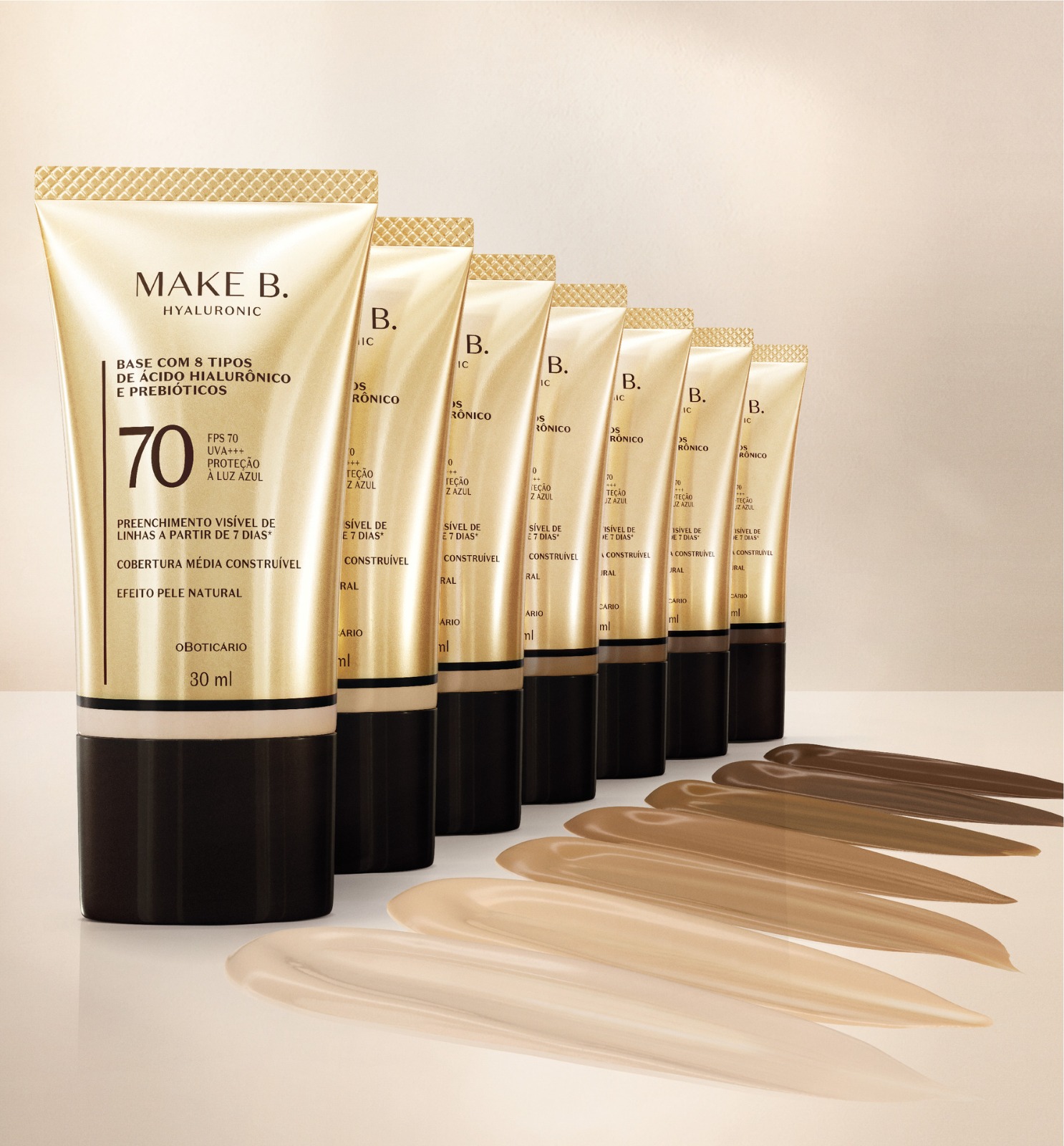 O Boticário relança a base Make B. Hyaluronic com fórmula aprimorada