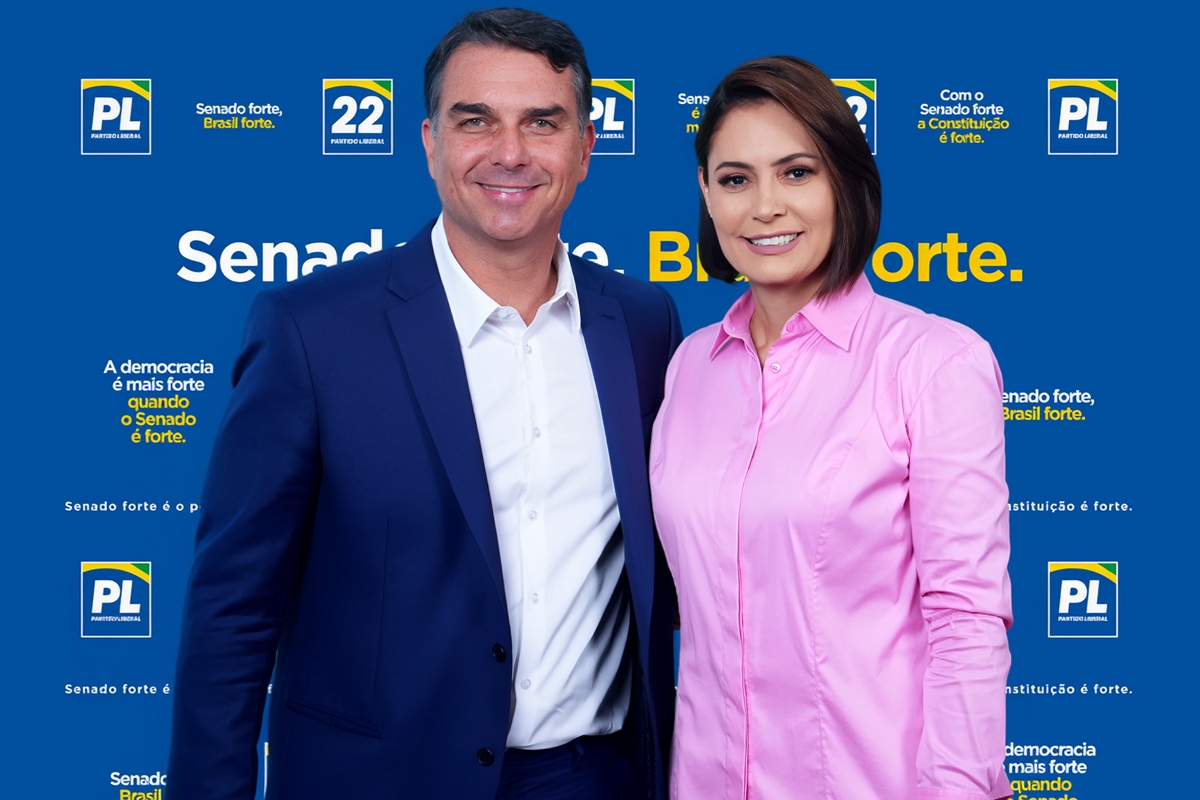 Michelle ganha espaço na campanha de Flávio Bolsonaro rumo ao Planalto
