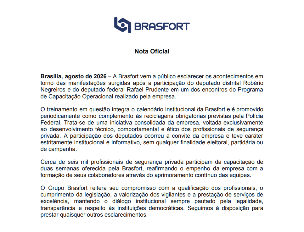 nota oficial