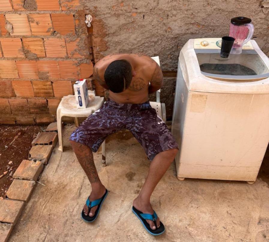 Homem é preso por tentativa de homicídio com facão em Novo Gama