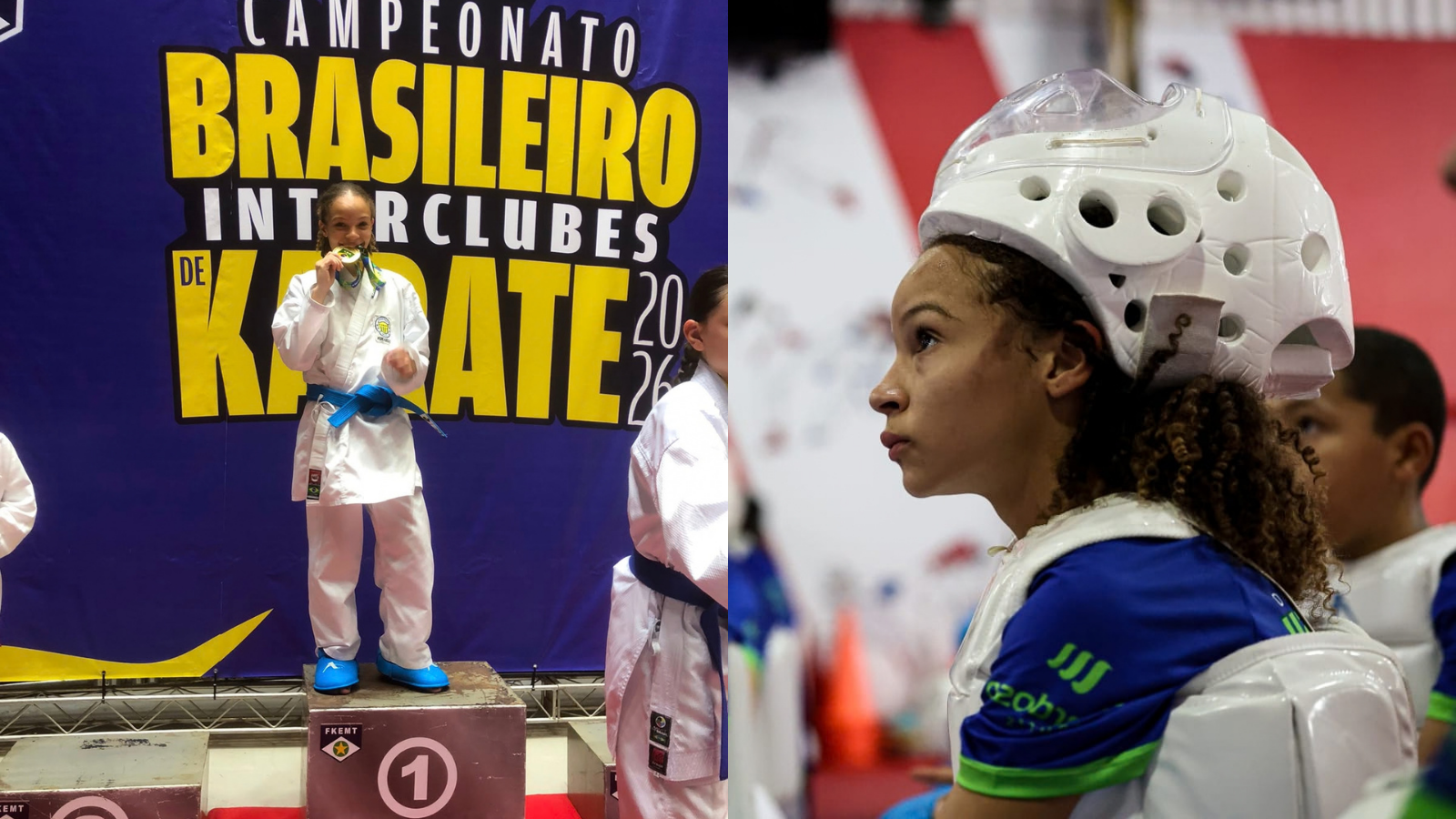 Atleta de Aparecida de Goiânia brilha no pan-americano de karatê aos 11 anos