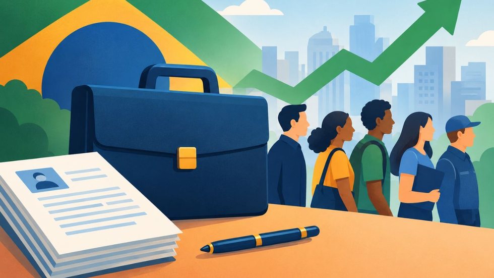 Brasil cria 165,8 mil empregos formais em agosto segundo dados do Caged
