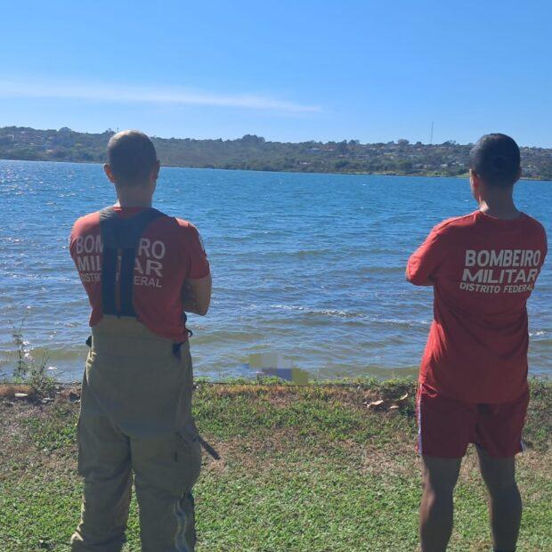 Corpo no Lago Paranoá é localizado por bombeiros na manhã deste domingo