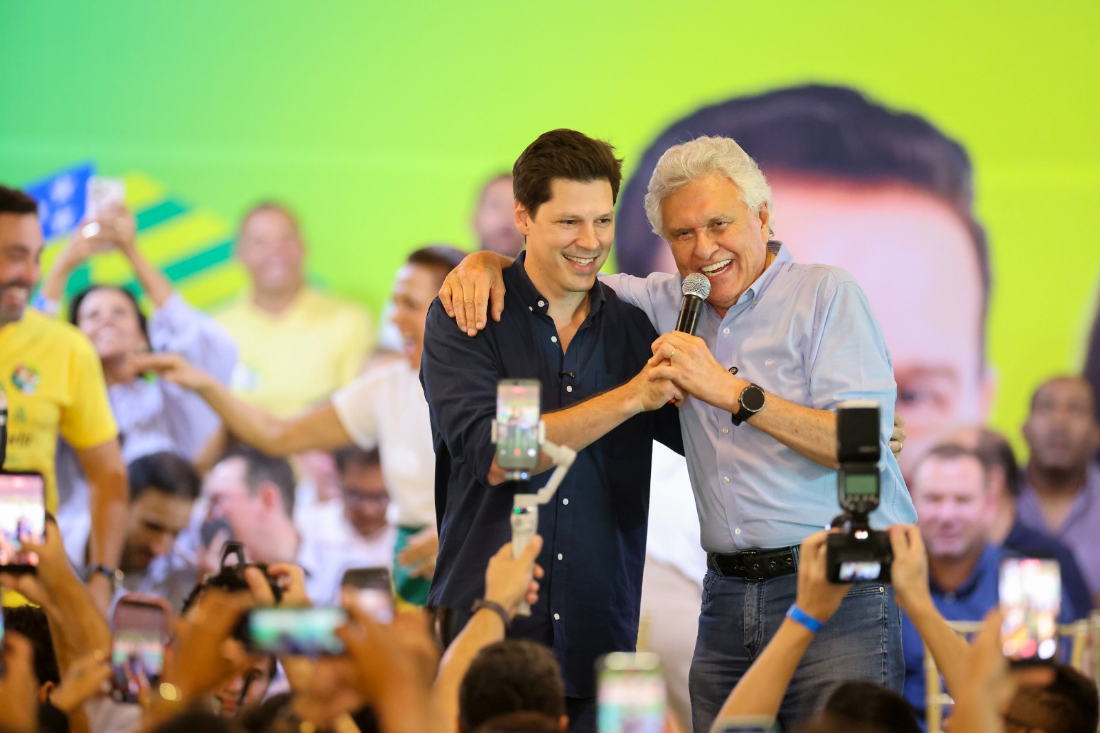 Caiado declara apoio a Daniel Vilela para liderar o governo de Goiás