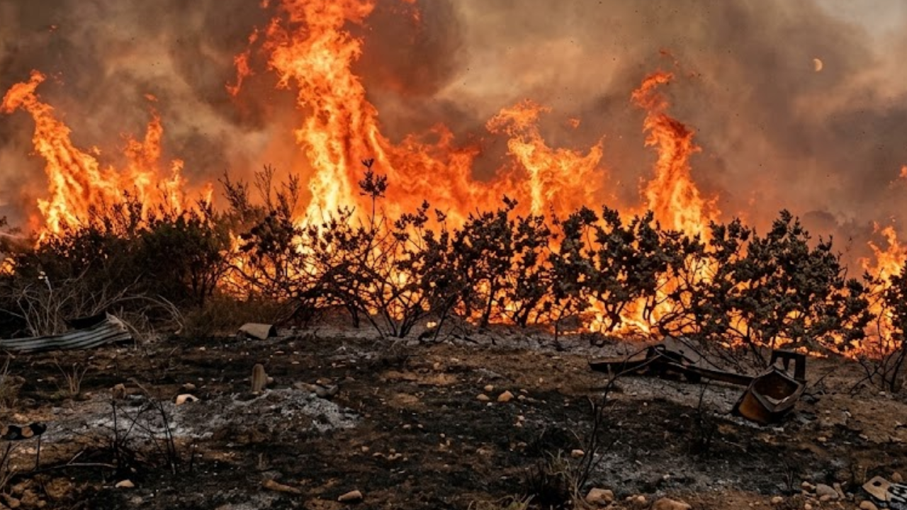 Incêndio em Anápolis atinge galpão de reciclagem e mobiliza bombeiros