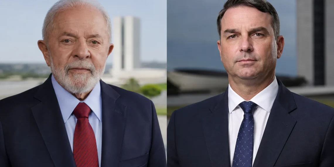 Nova pesquisa AtlasIntel mostra Lula e Flávio Bolsonaro com alta rejeição