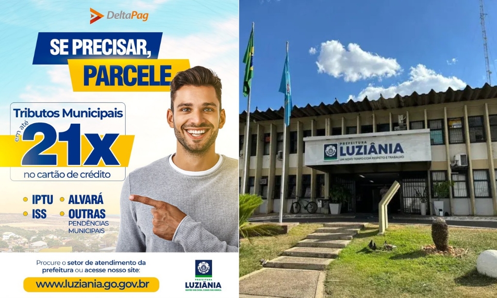 Prefeitura de Luziânia permite parcelamento de IPTU em até 21 vezes no cartão