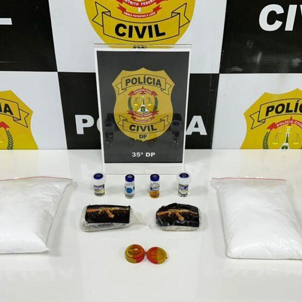 Tráfico de drogas resulta em prisão após perseguição na EPIA e fuga frustrada