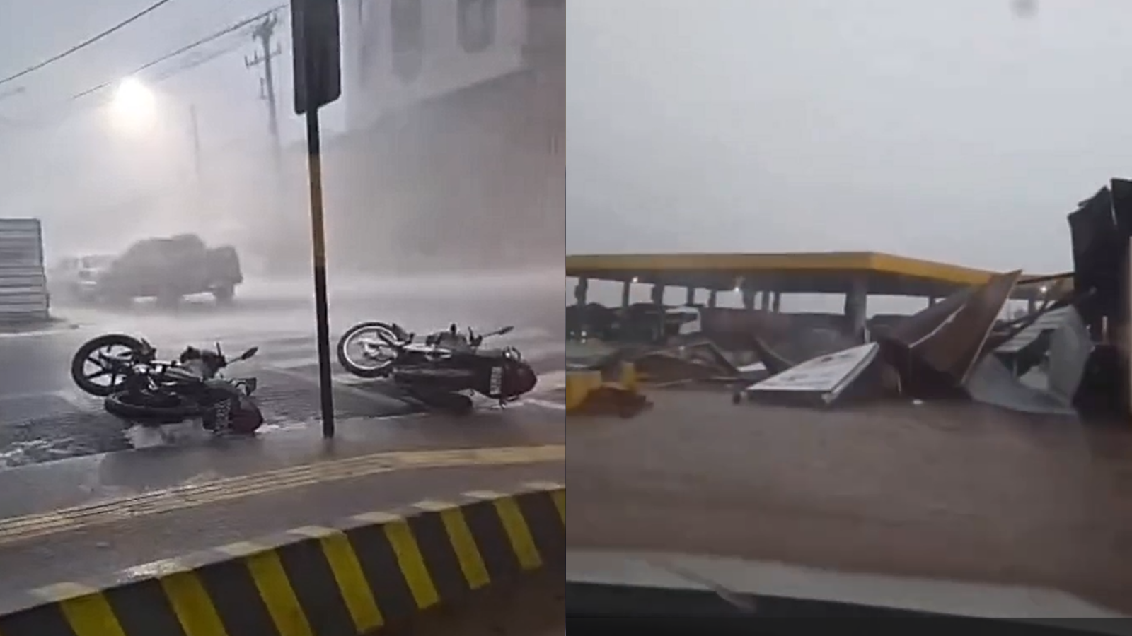 Temporal em Jataí: chuva forte e ventania causam estragos e pânico