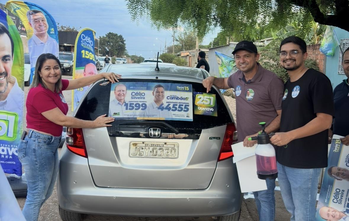 Célio Silveira e Wilde Cambão lideram votação em todas as urnas do Parque Estrela Dalva com apoio de Nilson Lins