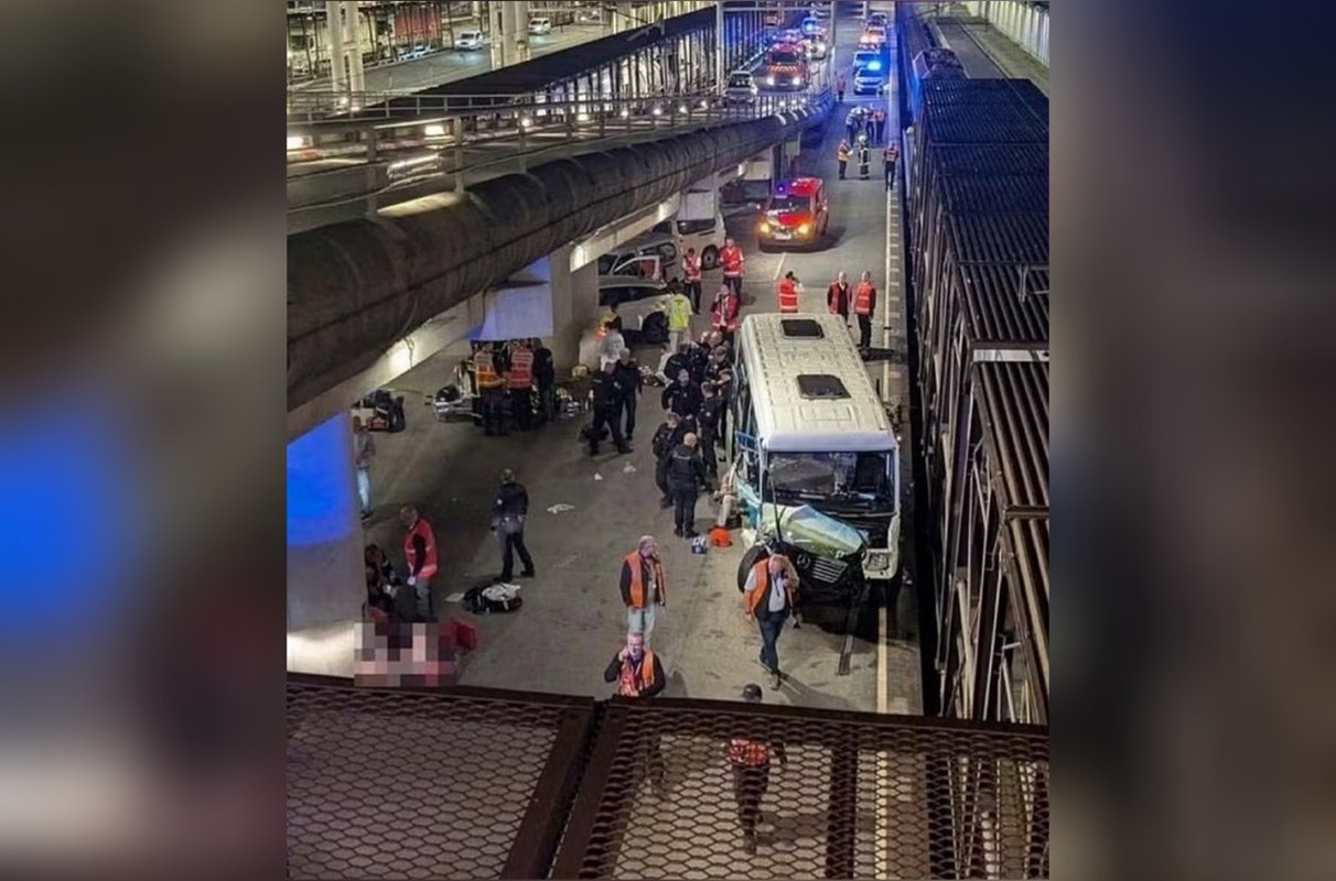 Colisão entre trem e micro-ônibus deixa 19 feridos em acidente na França