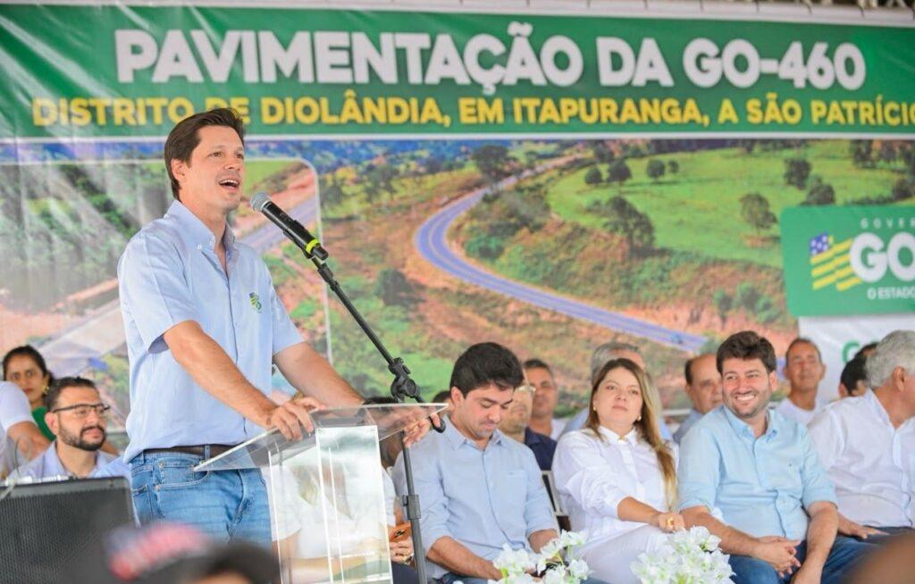 Daniel Vilela entrega pavimentação da GO-460 com aporte de R$ 54,5 milhões