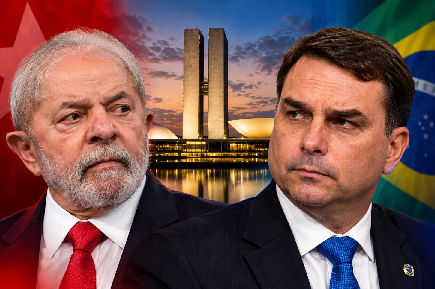 Pesquisa no DF aponta Flávio Bolsonaro à frente de Lula com 55% dos votos válidos