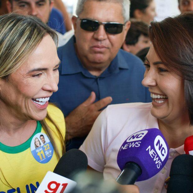 Celina Leão vota com Michelle Bolsonaro e demonstra confiança nas eleições 2026